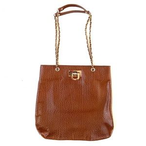 DKNY Donna Karan New York Vintage Pebbled Leather Shoulder Bag